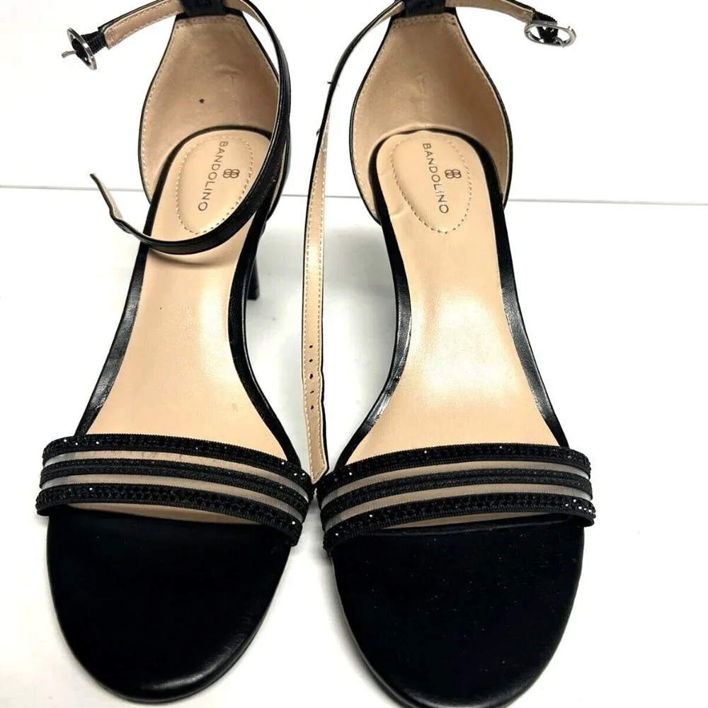 Bandolino Womens Macky Heel Black Size 9 M
